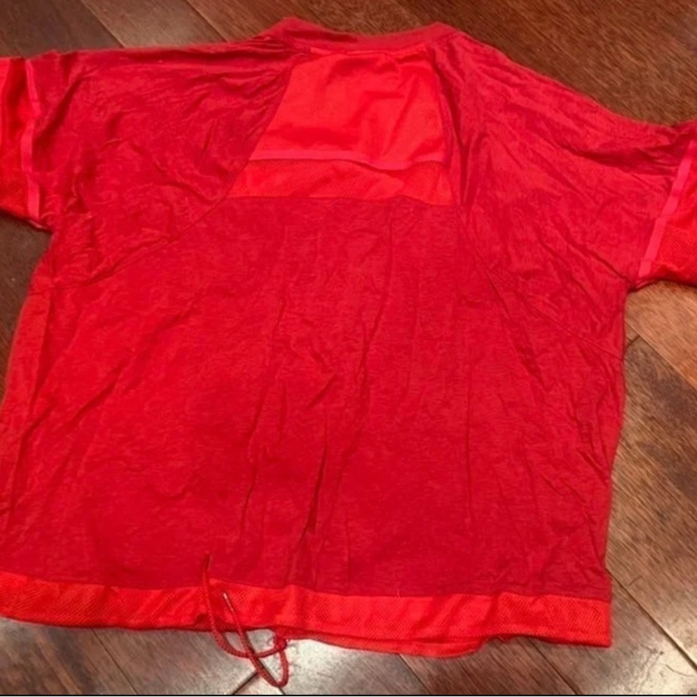Nike Red Crew Neck Vintage Mesh Accent Athletic Top. L/XL. - Picture 5 of 6